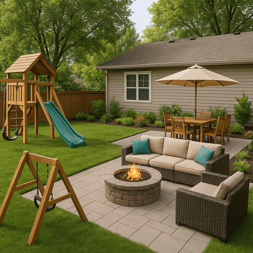 Suburban Backyard