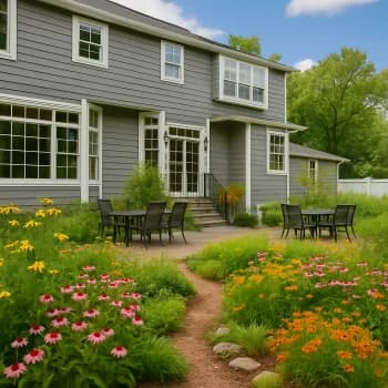 Native plant garden design by Gardenly AI