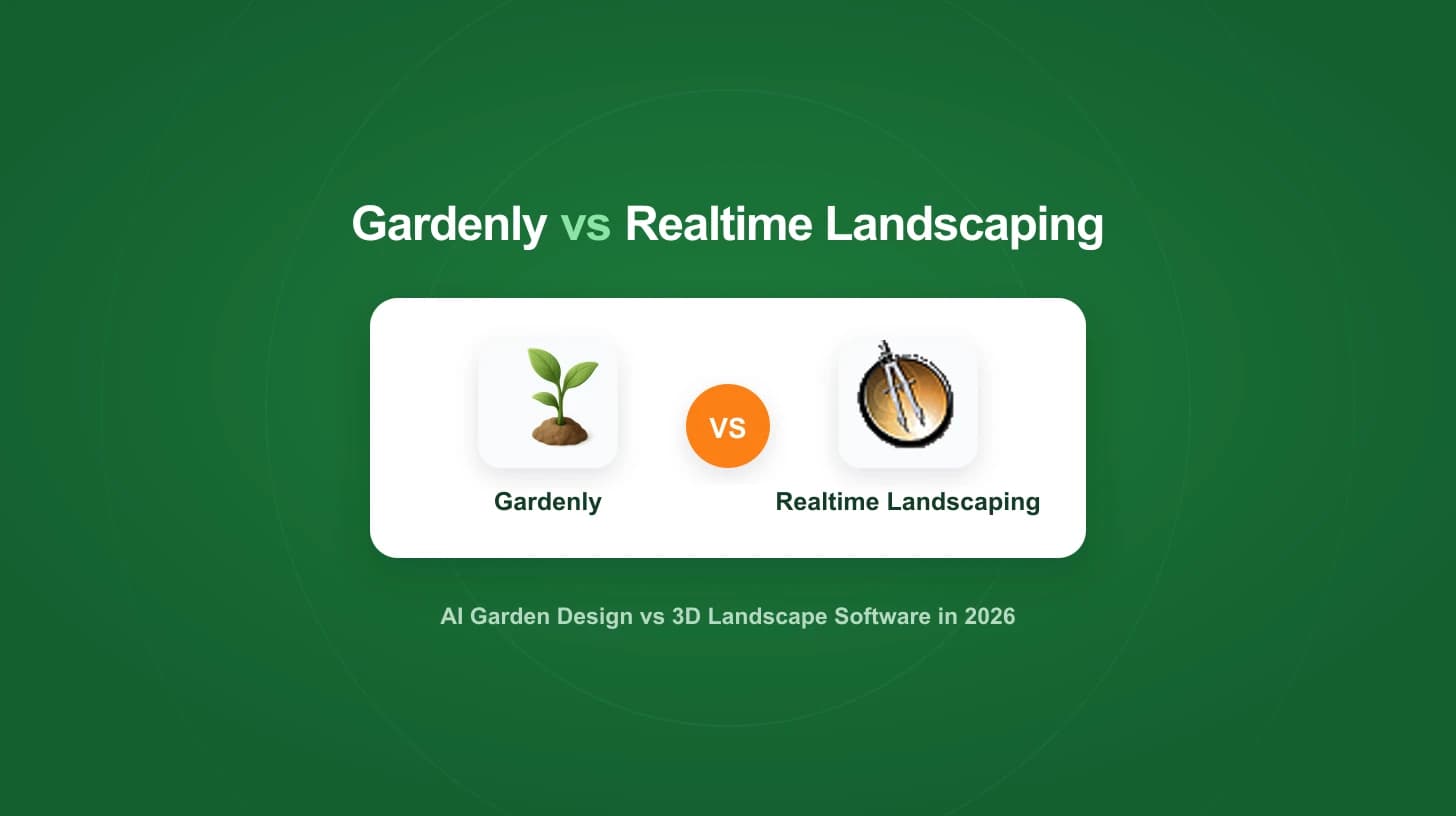 Gardenly vs Realtime Landscaping: AI Garden Design vs 3D Software (2026)