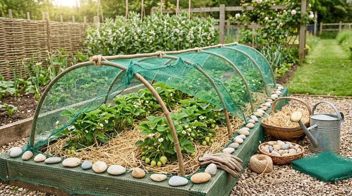 Net Your Strawberries This Week Before the Blackbirds Find Them