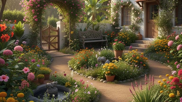 Cottage Garden in India
