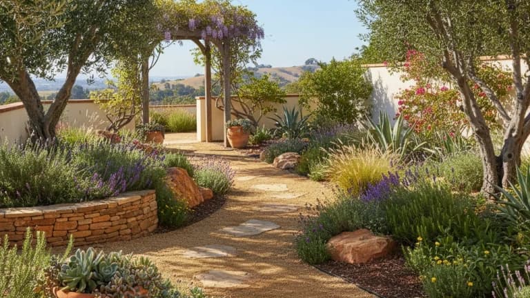 Mediterranean Garden in California