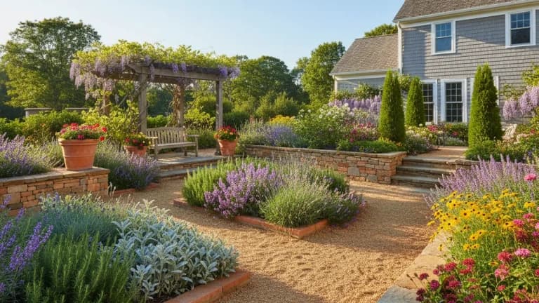 Mediterranean Garden in Connecticut