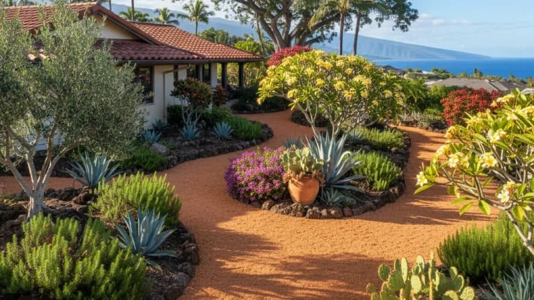 Mediterranean Garden in Hawaii