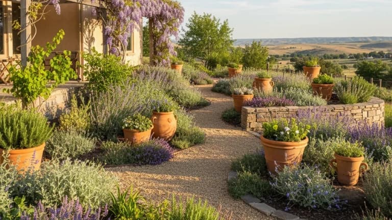 Mediterranean Garden in Idaho