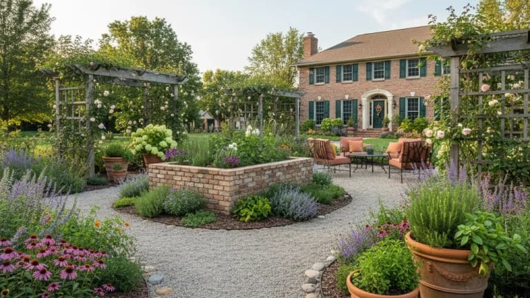 Mediterranean Garden in Illinois