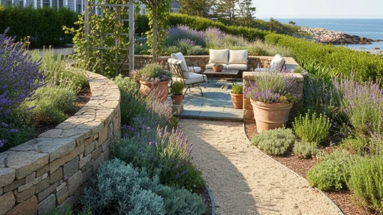 Mediterranean Garden in Maine