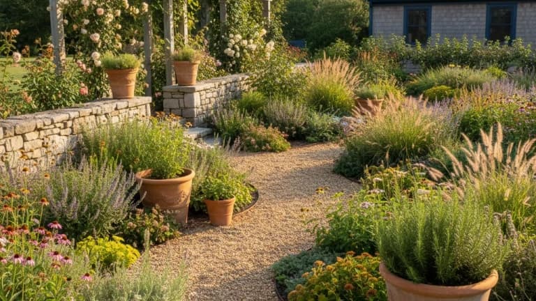 Mediterranean Garden in Massachusetts