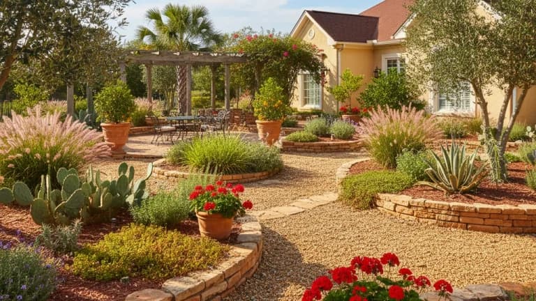 Mediterranean Garden in Mississippi