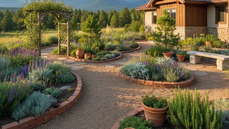Mediterranean Garden in Montana