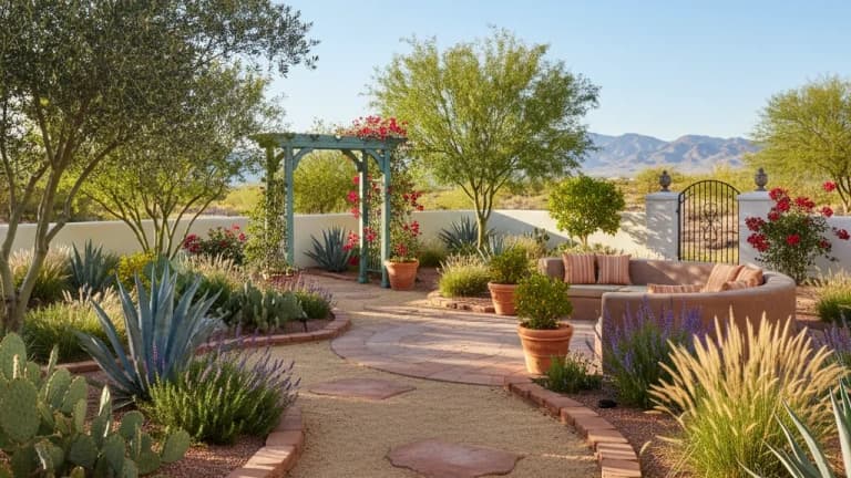 Mediterranean Garden in Nevada