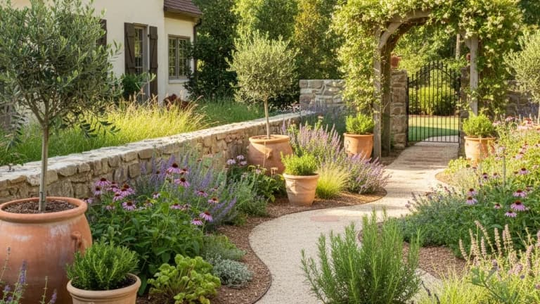 Mediterranean Garden in North Carolina
