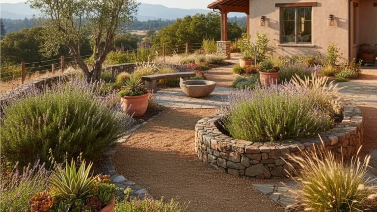Mediterranean Garden in Oregon