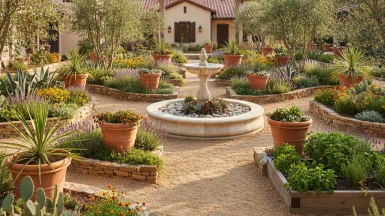 Mediterranean Garden in South Carolina