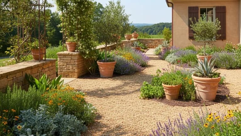 Mediterranean Garden in Virginia