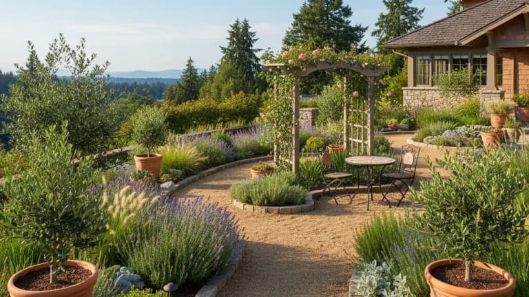 Mediterranean Garden in Washington