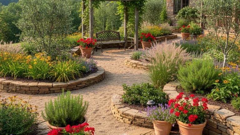 Mediterranean Garden in West Virginia