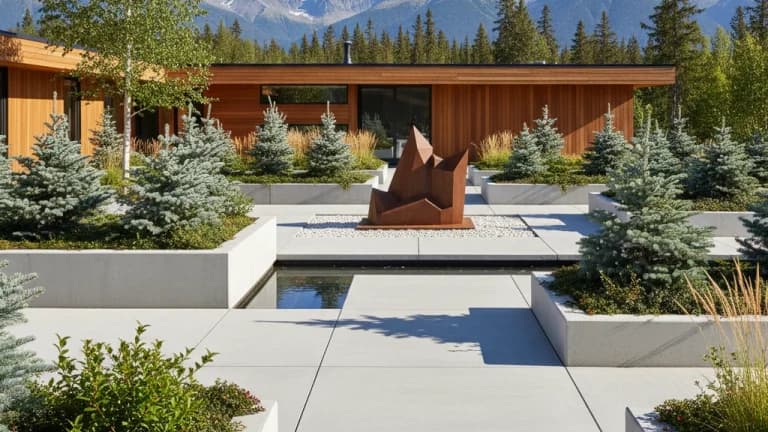 Modern Minimalist Garden in Alaska