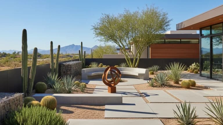 Modern Minimalist Garden in Arizona