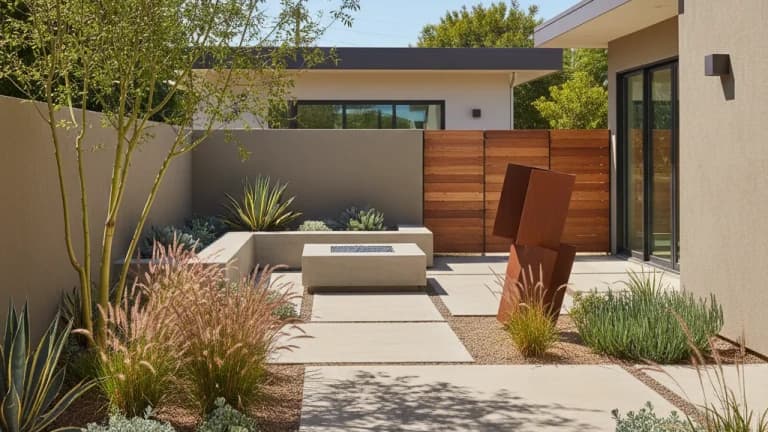 Modern Minimalist Garden in California