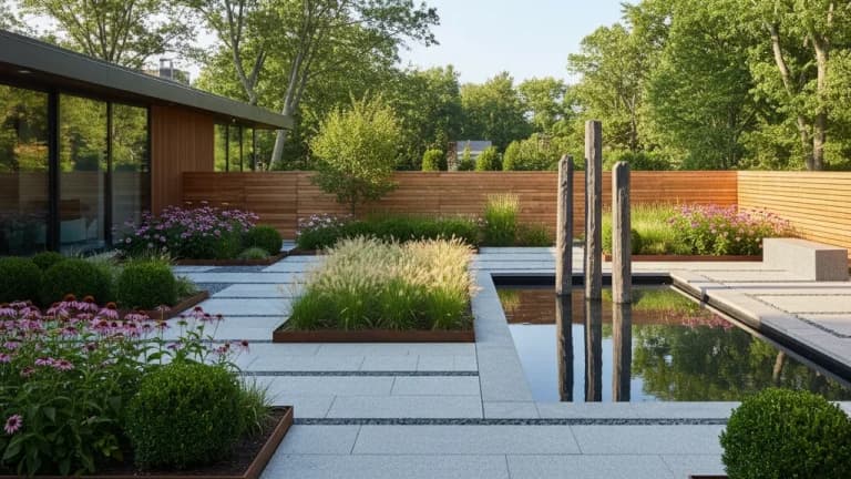 Modern Minimalist Garden in Connecticut
