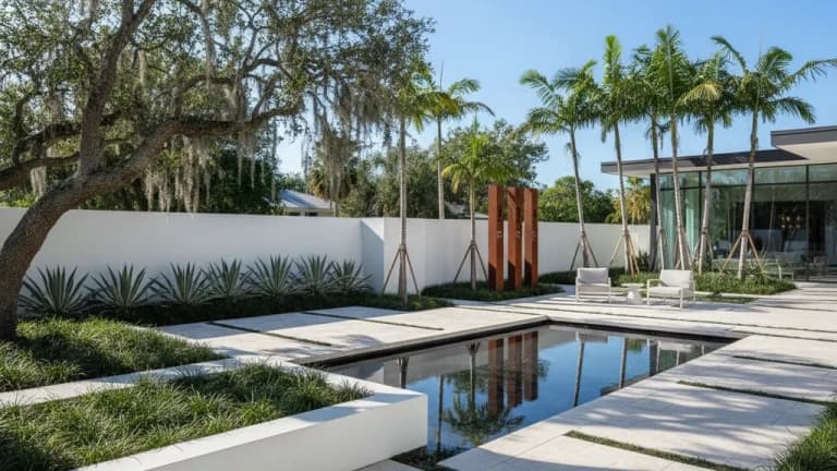 Modern Minimalist Garden in Florida
