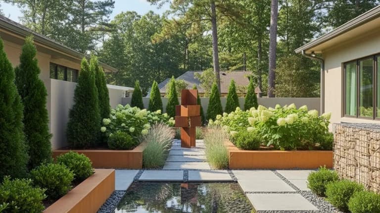 Modern Minimalist Garden in Georgia