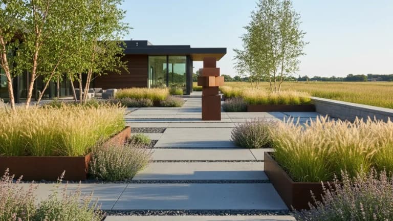 Modern Minimalist Garden in Illinois