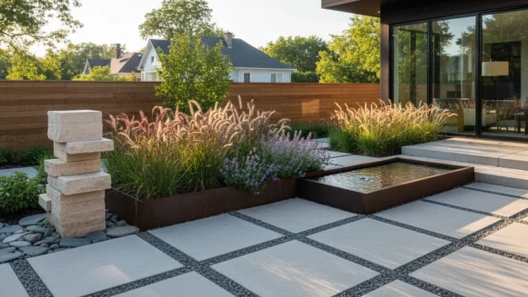 Modern Minimalist Garden in Indiana