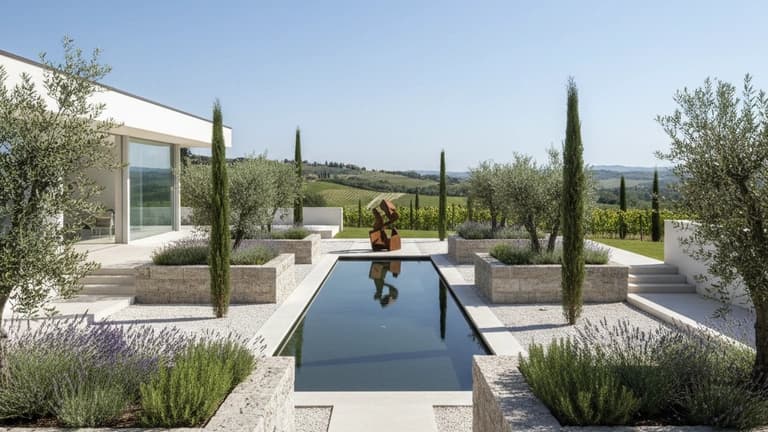 Giardino Moderno Minimalista in Italia