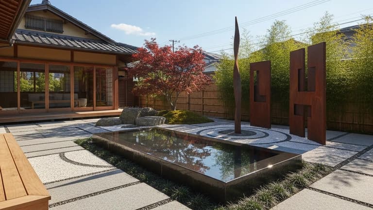 モダンミニマリスト庭園 in 日本