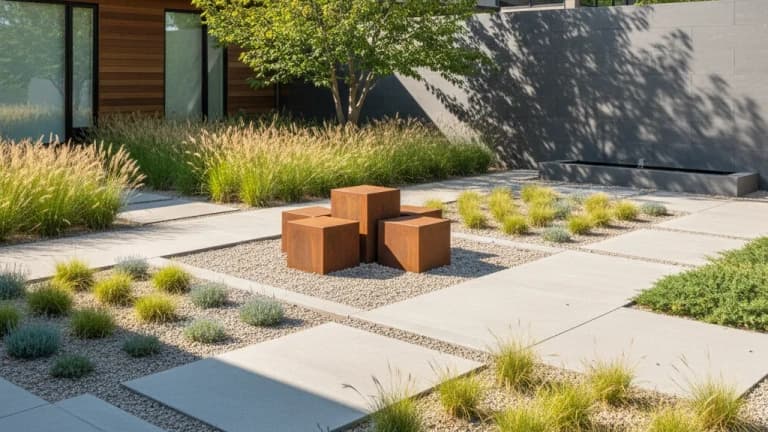 Modern Minimalist Garden in Kansas