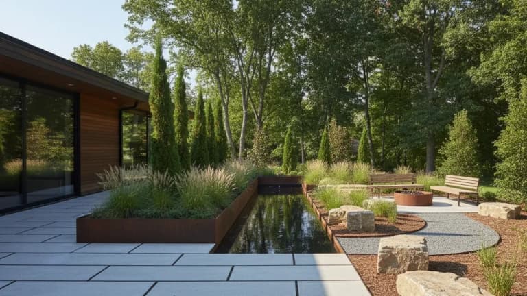 Modern Minimalist Garden in Kentucky