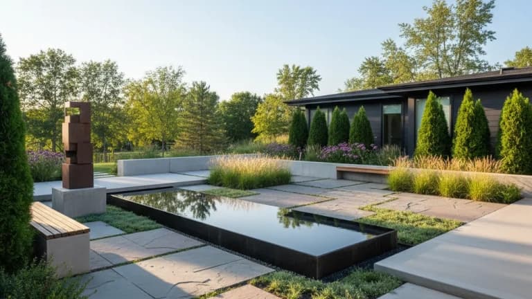 Modern Minimalist Garden in Minnesota