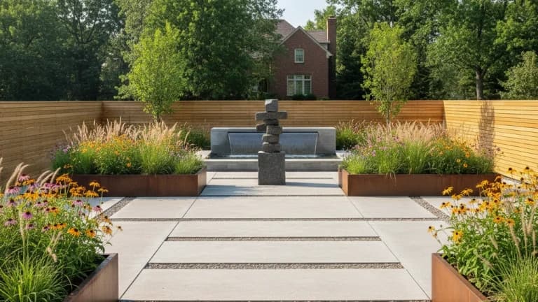Modern Minimalist Garden in Missouri