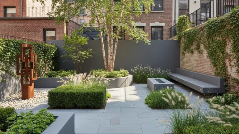 Modern Minimalist Garden in New York