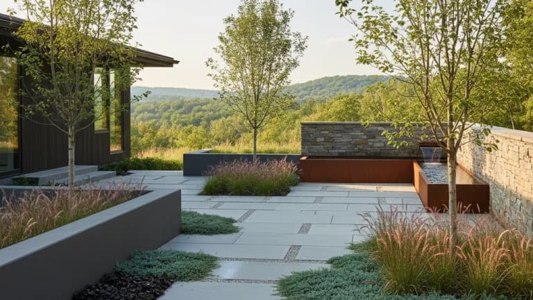 Modern Minimalist Garden in Pennsylvania