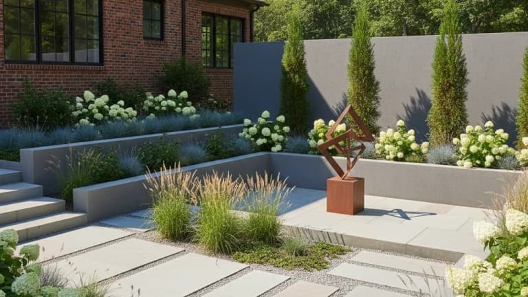 Modern Minimalist Garden in Virginia