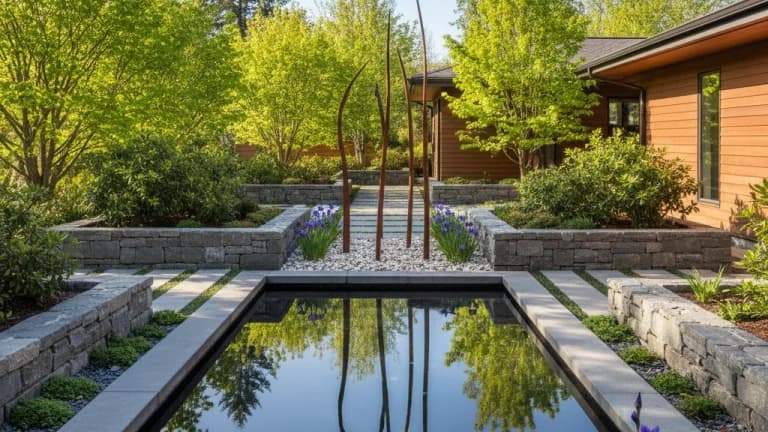 Modern Minimalist Garden in Washington