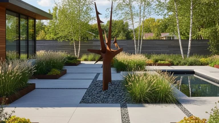 Modern Minimalist Garden in Wisconsin