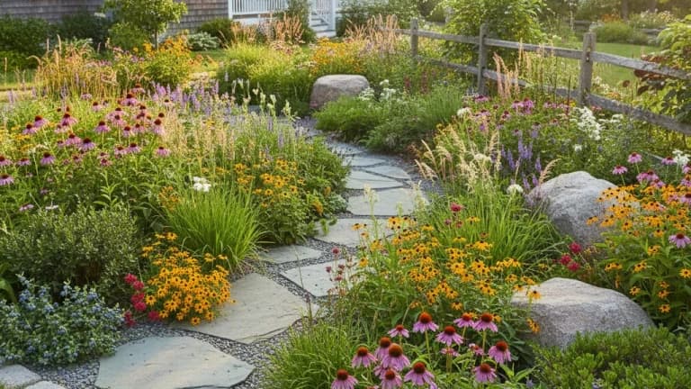 Native Plant Garden in Massachusetts