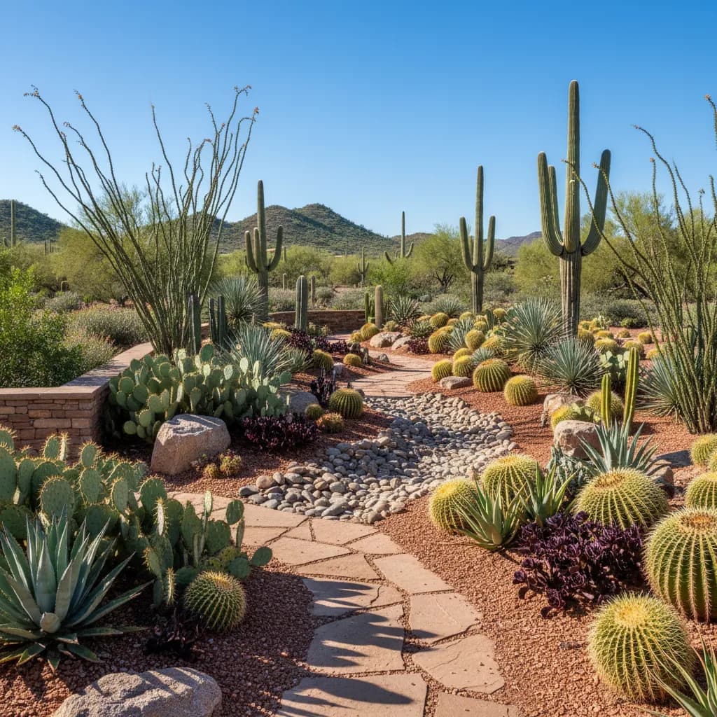 Desert Xeriscape landscaping style