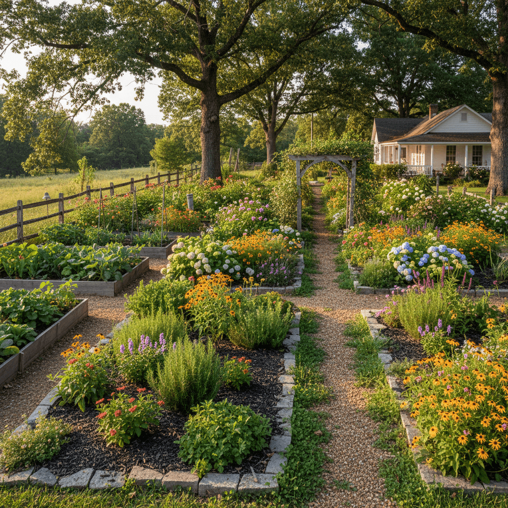 Delta Cottage Garden landscaping style