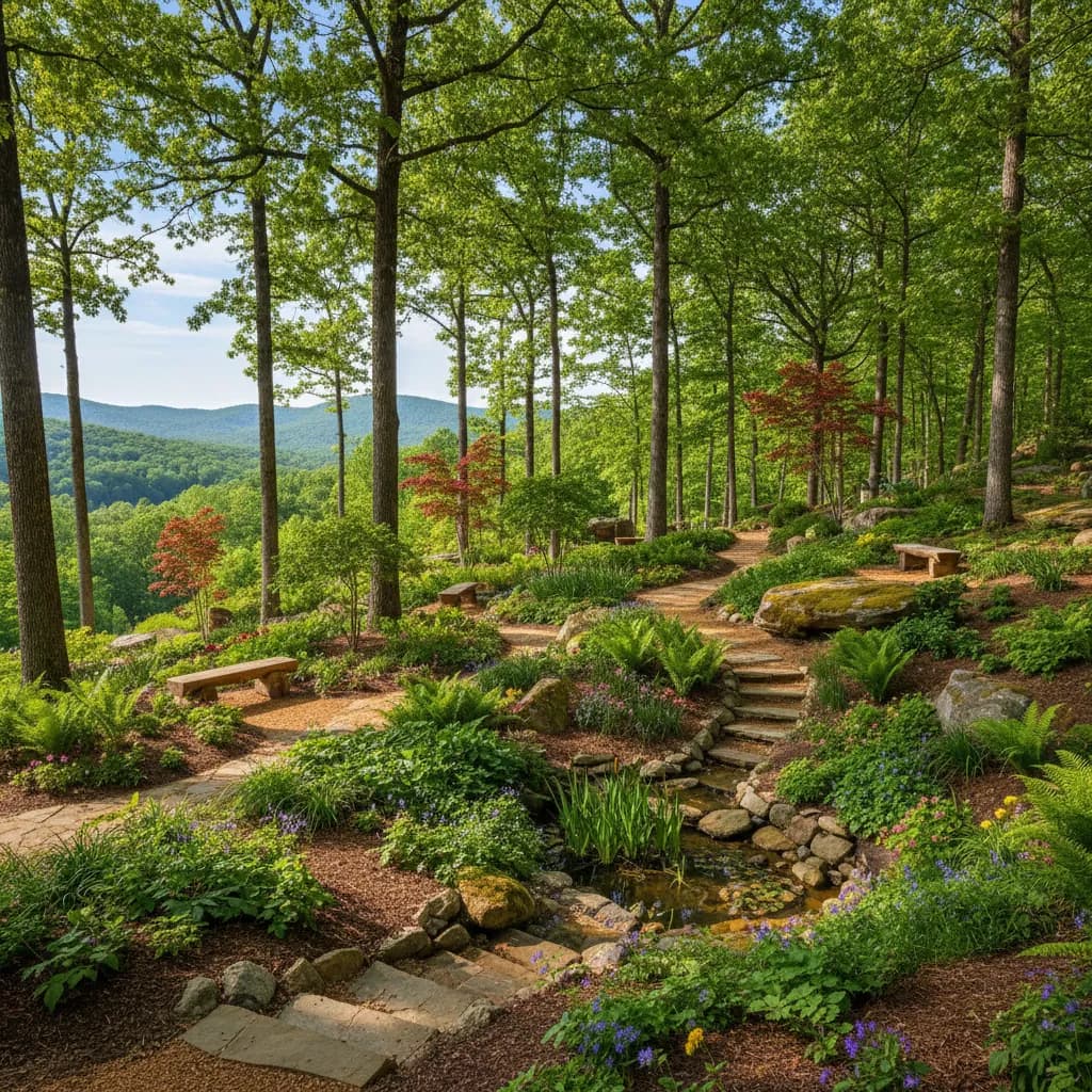Ozark Woodland landscaping style