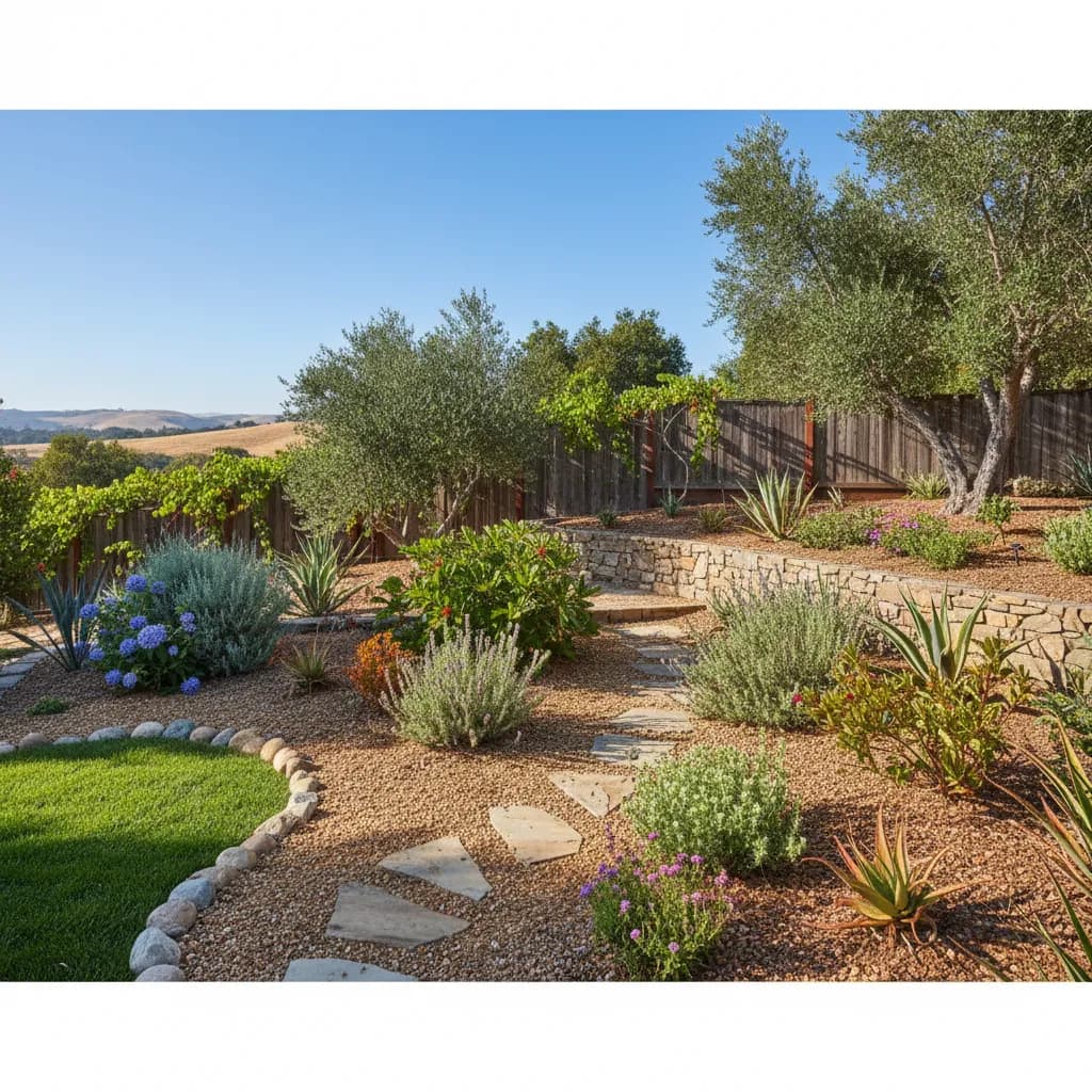 Mediterranean Xeriscape landscaping style
