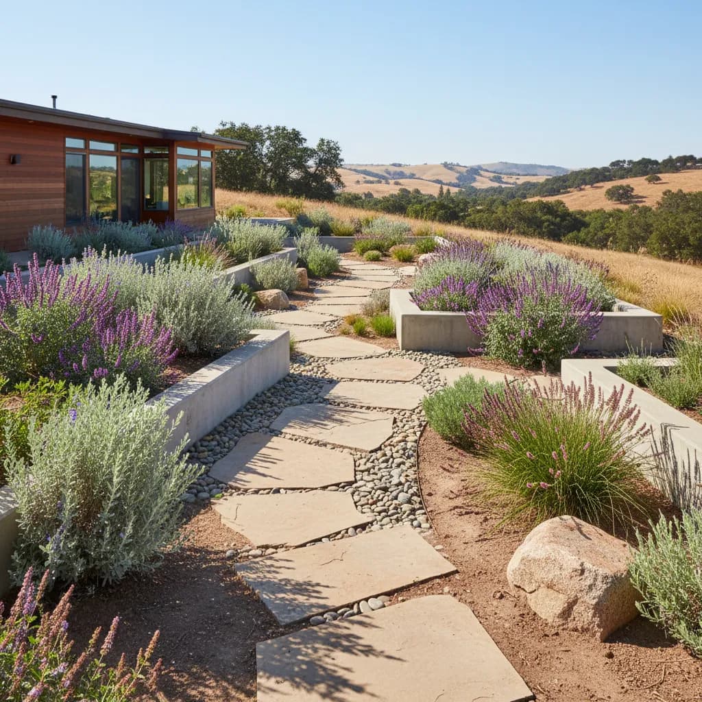 Modern California Native landscaping style