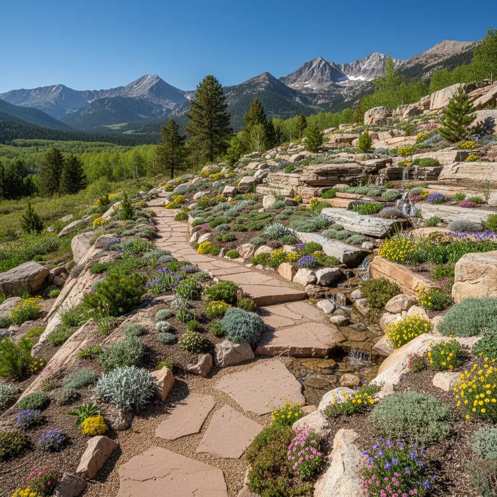 Alpine Rock Garden landscaping style