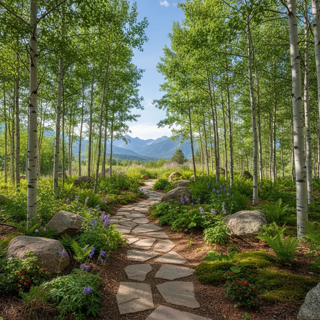 Aspen Grove landscaping style