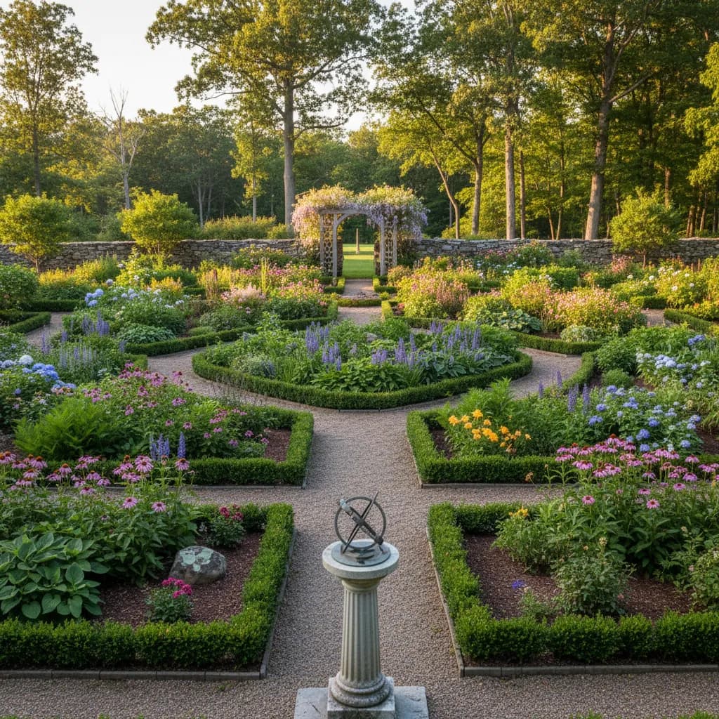 New England Traditional landscaping style