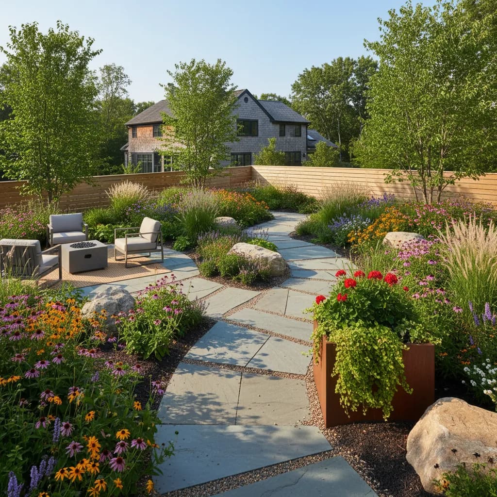 Suburban Oasis landscaping style